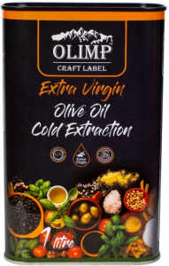 4 Масло оливковове нерафинированное Olimp Craft Label Extra Virgin 1л Греция