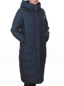 2037 BLUE Пальто зимнее женское (200 гр. холлофайбер)