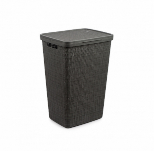 Корзина для белья JUTE 58л темно-серый