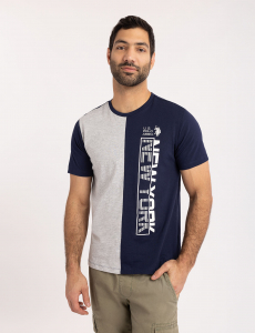 VERTICAL NEW YORK COLOR BLOCK T-SHIRT