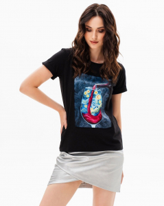 Футболка с шёлковой вставкой FSK009