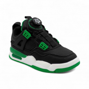 Кроссовки А7227-7 черно зеленые