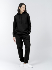 Свитшот с капюшоном из хлопкового футера