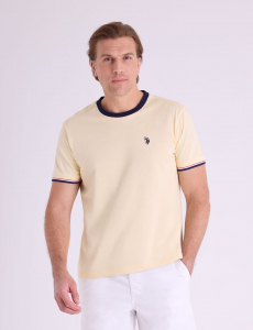 SIGNATURE STRIPE TRIM RINGER T-SHIRT