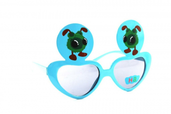 Детские солнцезащитные очки 2213 жук голубой