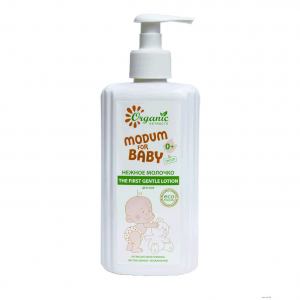 Молочко для детей MODUM FOR BABY увлажнение  Аллантоин и D-пантенол, масло оливы и масло кокоса, органические экстракты  MODUM