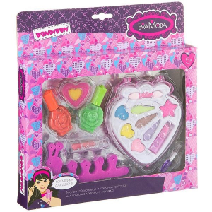 Подарочный набор для девочек Тени и лак для ногтей Bondibon EvaModa