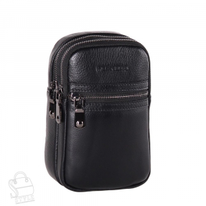 Рюкзак мужской кожаный 22-6158FH black Heanbag