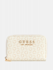 saffron small logo zip wallet