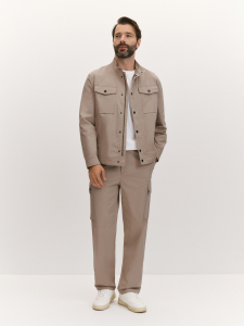 Брюки-карго из эластичного хлопка