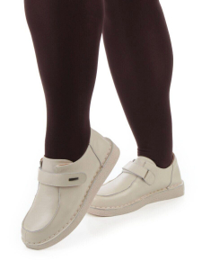 01-D7581-2 BEIGE Ботинки демисезонные женские (натуральная кожа)