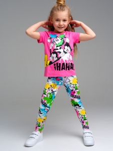 Комплект для девочки: футболка, легинсы