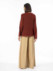 Джемпер из ленточной пряжи