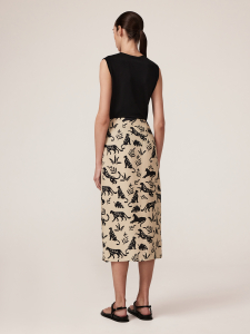 Юбка-карандаш с эффектным принтом