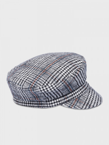 Кепи с геометричным принтом серого цвета