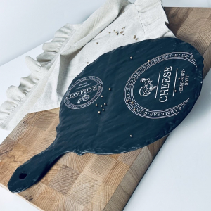 232-028 Сервировочная доска/блюдо 39см для сыра BLACKWOOD  в под.уп.(х16)Фарфор