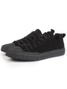 03-N72699-1 BLACK Полуботинки спортивные мужские (натуральная замша)