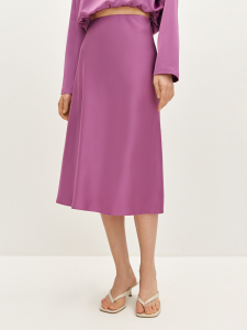 Юбка-миди  атласная