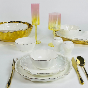 305-271 Обеденный сервиз 30пр.  ВАНЕССА ЗОЛОТО в под.уп.(х1)Фарфор