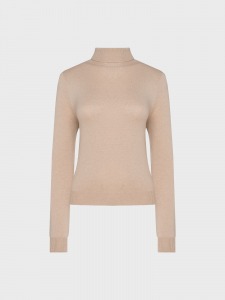 Джемпер с высоким горлом и длинным рукавом