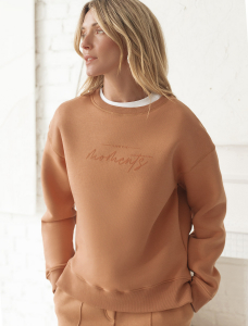 Свитшот из премиального футера трехнитки с начесом