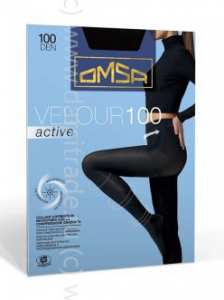 Колготки женские Velour Active 100 Omsa Дроп