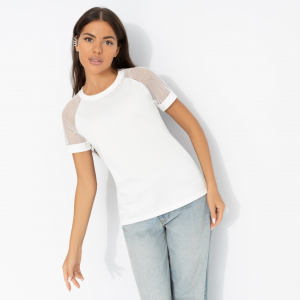 Футболка из эластичной ткани, Талант перемен (white)