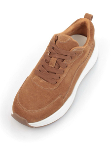05-A504-3 BROWN Кроссовки женские (натуральная замша)