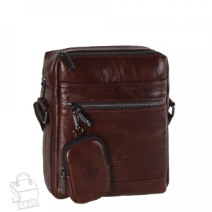 Сумка мужская кожаная 6881-2Z brown Zinimxs