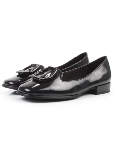 06-DLG03-2 BLACK Туфли женские (натуральная кожа)