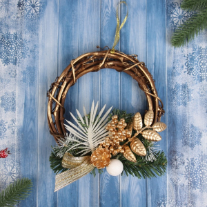 Украшение ёлочное «Зимнее волшебство. Ажурная ветка», новогоднее, 21?19 см