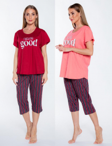 VS 008033 0001 /футболка и капри жен/