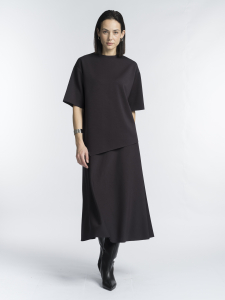 Юбка А-силуэта из вискозного неопрена