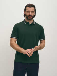 Поло из хлопкового трикотажа