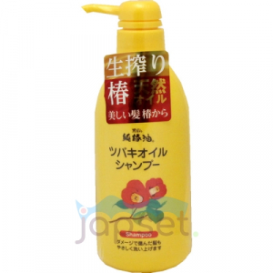 Kurobara Tsubaki Oil Шампунь для восстановления поврежденных волос с маслом камелии, Чистое масло камелии, 500 мл.