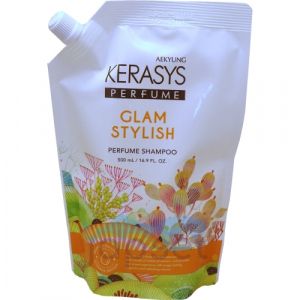 Kerasys Шампунь парфюмированный для сухих и ломких волос КераСис, Гламур, мягкая упаковка, 500 мл