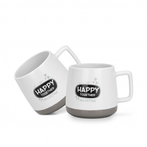 Набор из 2-х фарфоровых кружек 400 мл Happy together