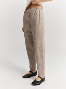 Брюки прямые изо льна