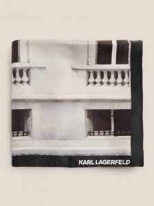Женский платок 85х85 см KARL LAGERFELD rsg maison silk scarf