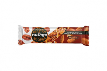 «Nut&Go», батончик с миндалём, пеканом, карамелью, морской солью, 36 г (упаковка 18 шт)