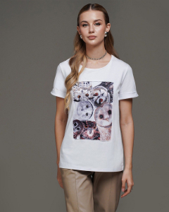 Футболка с шёлковой вставкой FSK068