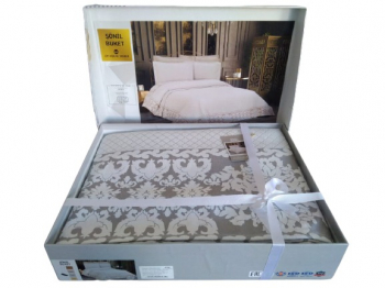 Покрывало EFOR SONIL BUKET 240*260 с наволочками (60*80) серый