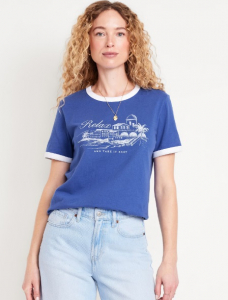 EveryWear Crew-Neck Graphic T-Shirt