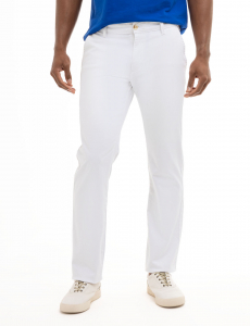 STRAIGHT TWILL CHINO PANTS