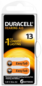 Батар.д/слух DURACELL ZA13(PR48)