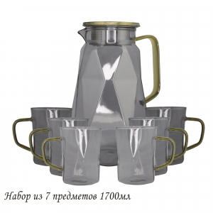 160-259 Набор графин 1700мл и 6 стаканов в под.уп.(х8)