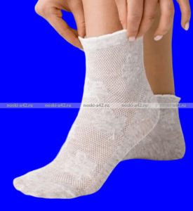 Товары России (Линия здоровья) носки женские лен со слабой резинкой