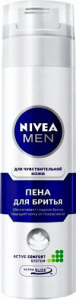 Nivea men пена д/бритья 200мл чувст