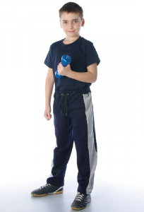 Брюки спортивные, детские (чёрный)