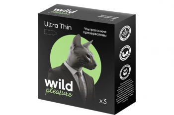 Презервативы латексные Ultra Thin, 3 шт «Wild Pleasure», 14,4 г